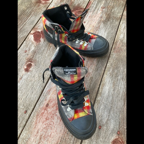🍁 Converse Woolrich Plaid   sneakers - Picture 12 of 15
